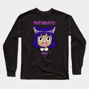 Meteorite Collector "Meteorites? WOW!" Meteorite Long Sleeve T-Shirt